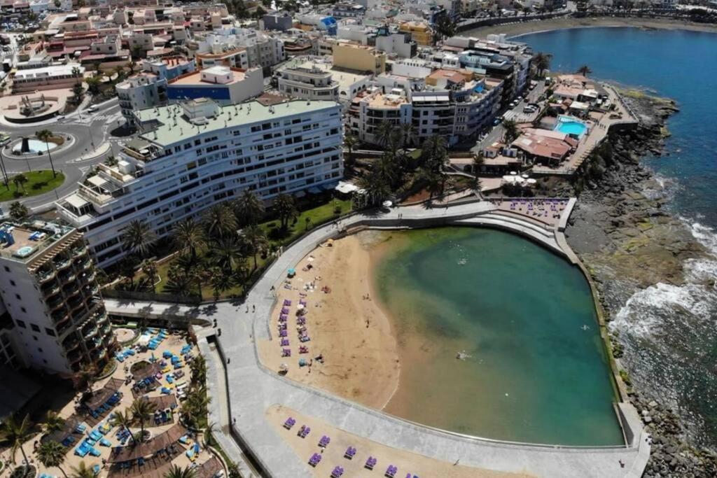 Studio Apartment La Lajilla Located At Beachfront Arguineguin Exterior foto